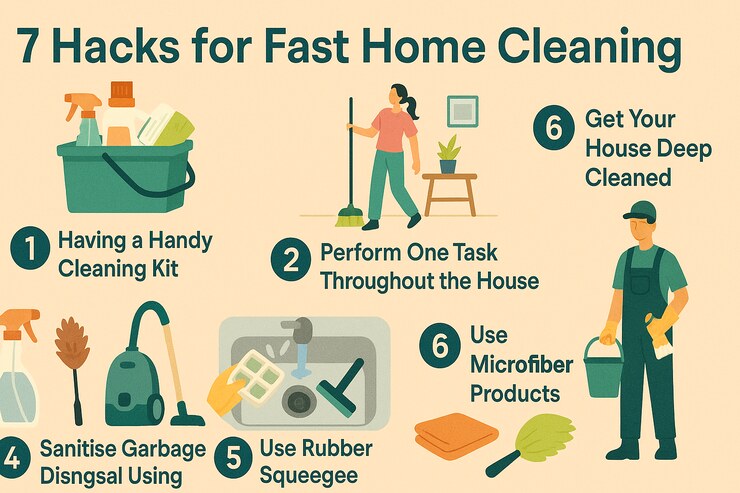 7 Hacks for Fast Home Cleaning