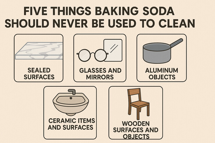 Five Things Baking Soda Should Never Be Used To Clean